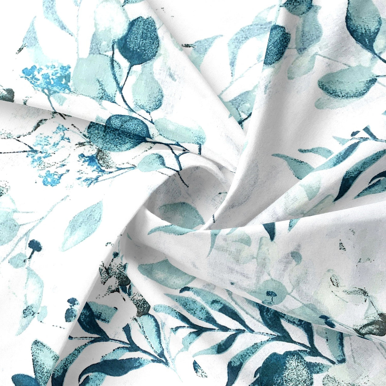 Cotton Fabric - Blue Eucalyptus