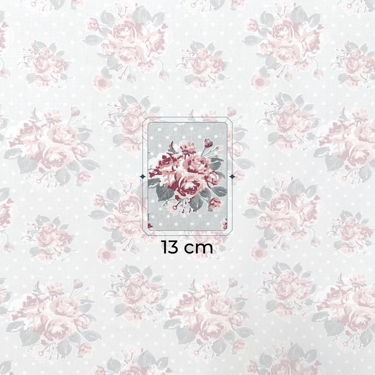 Cotton Fabric - Bouquet of Roses