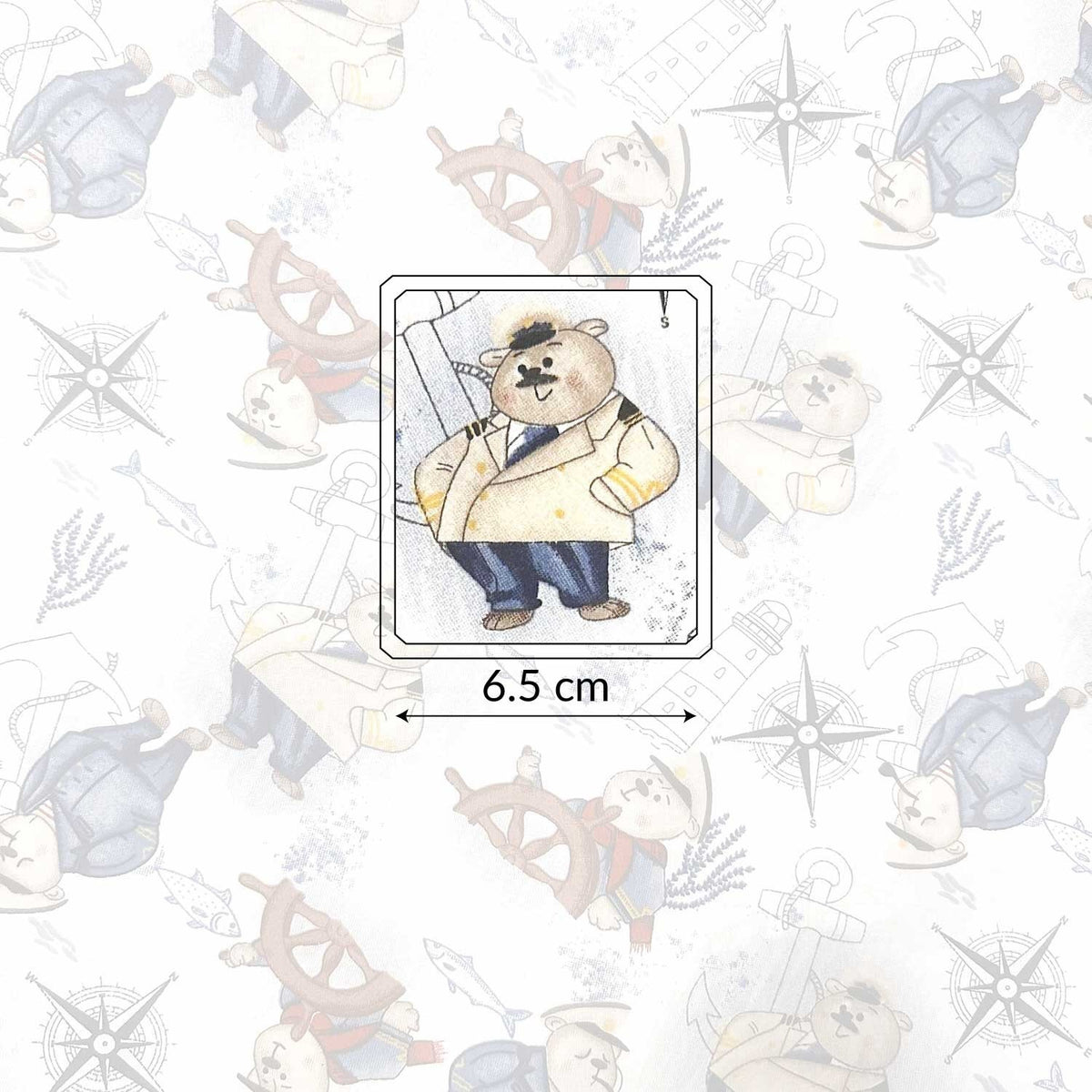 Cotton Fabric - Captain Teddy Bear