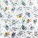 Tissu en coton - Caméléon, bleu