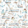 Tissu en coton - Trains, avions et maisons