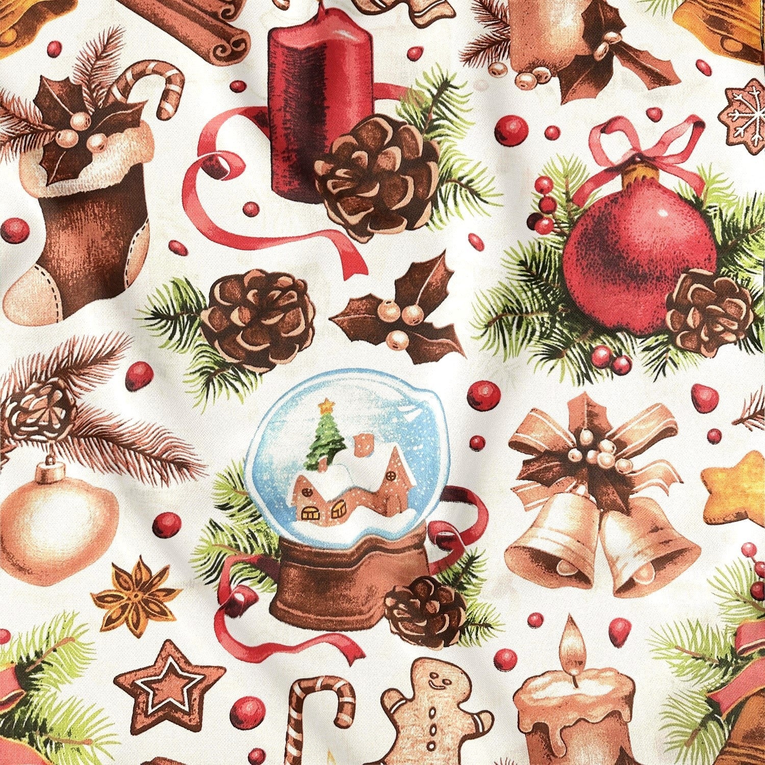 Cotton Fabric - Christmas Decor