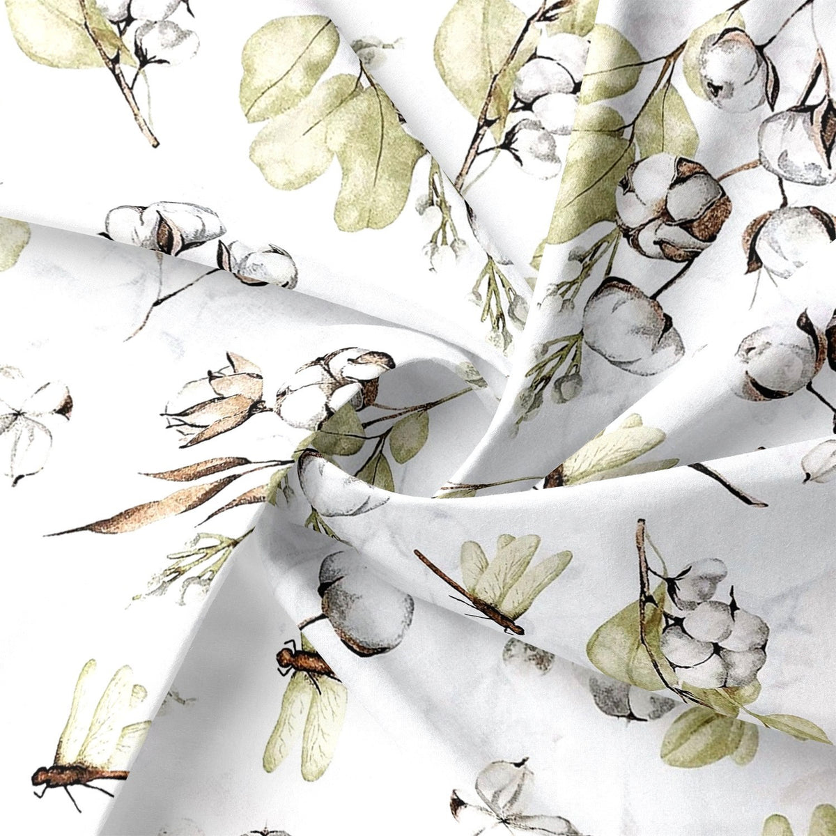 Cotton Fabric - Cotton Flower