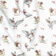 Tissu en coton - Oisons blancs dansants