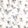 Tissu en coton - Oisons blancs dansants