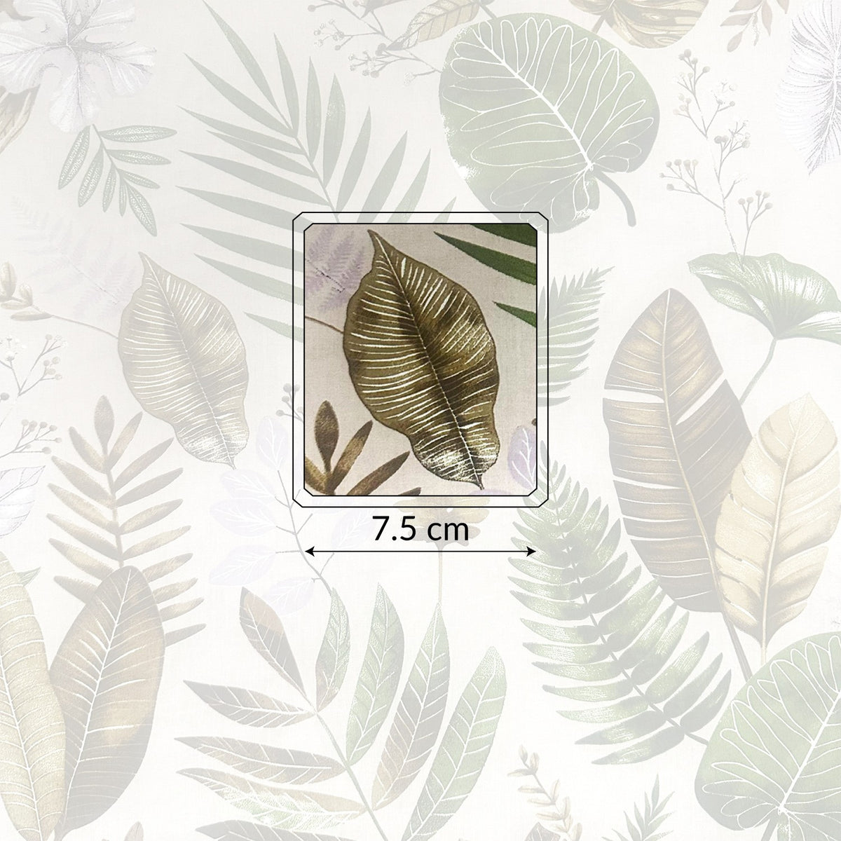 Cotton Fabric - Flowers on beige