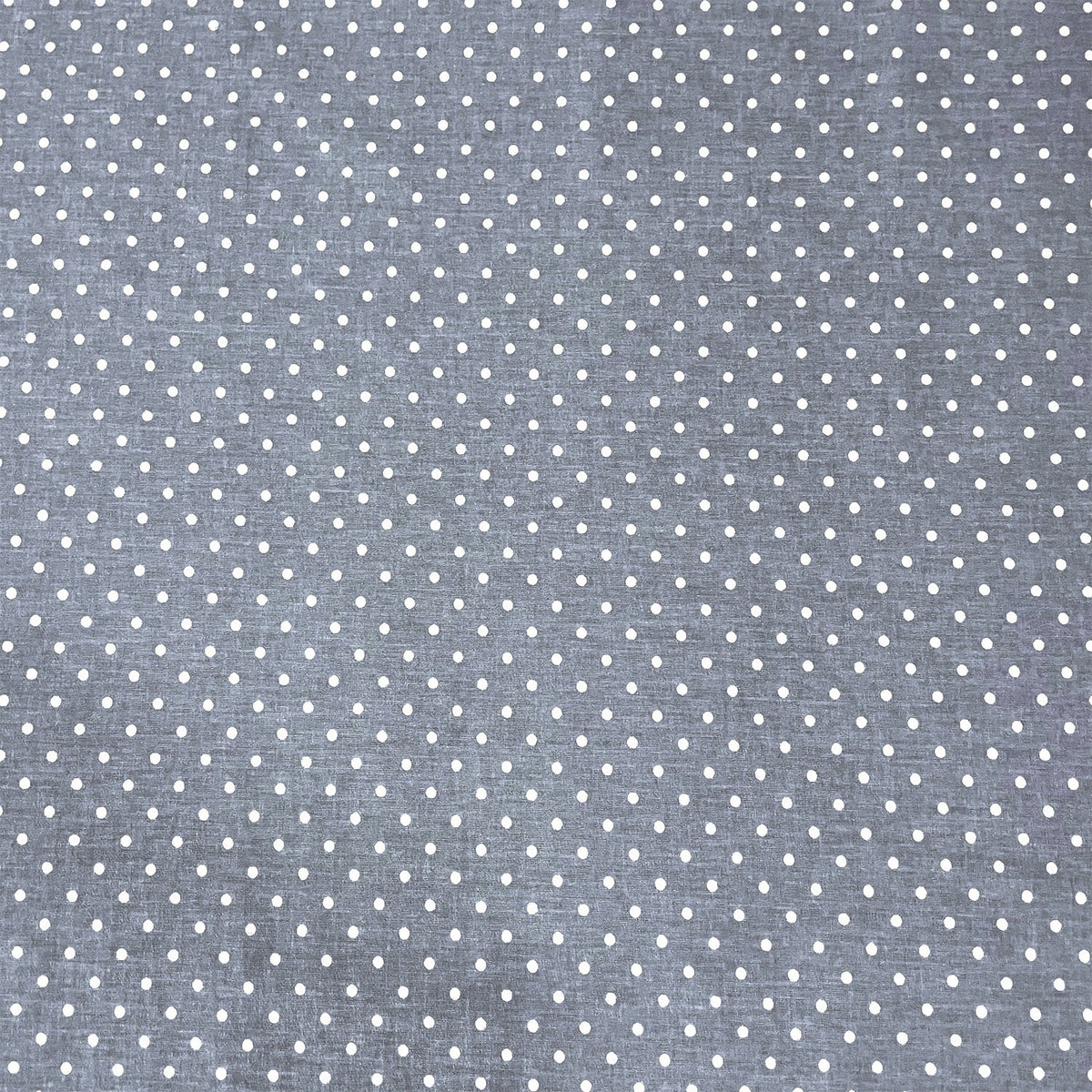 Cotton Fabric - Grey Dots 7 mm