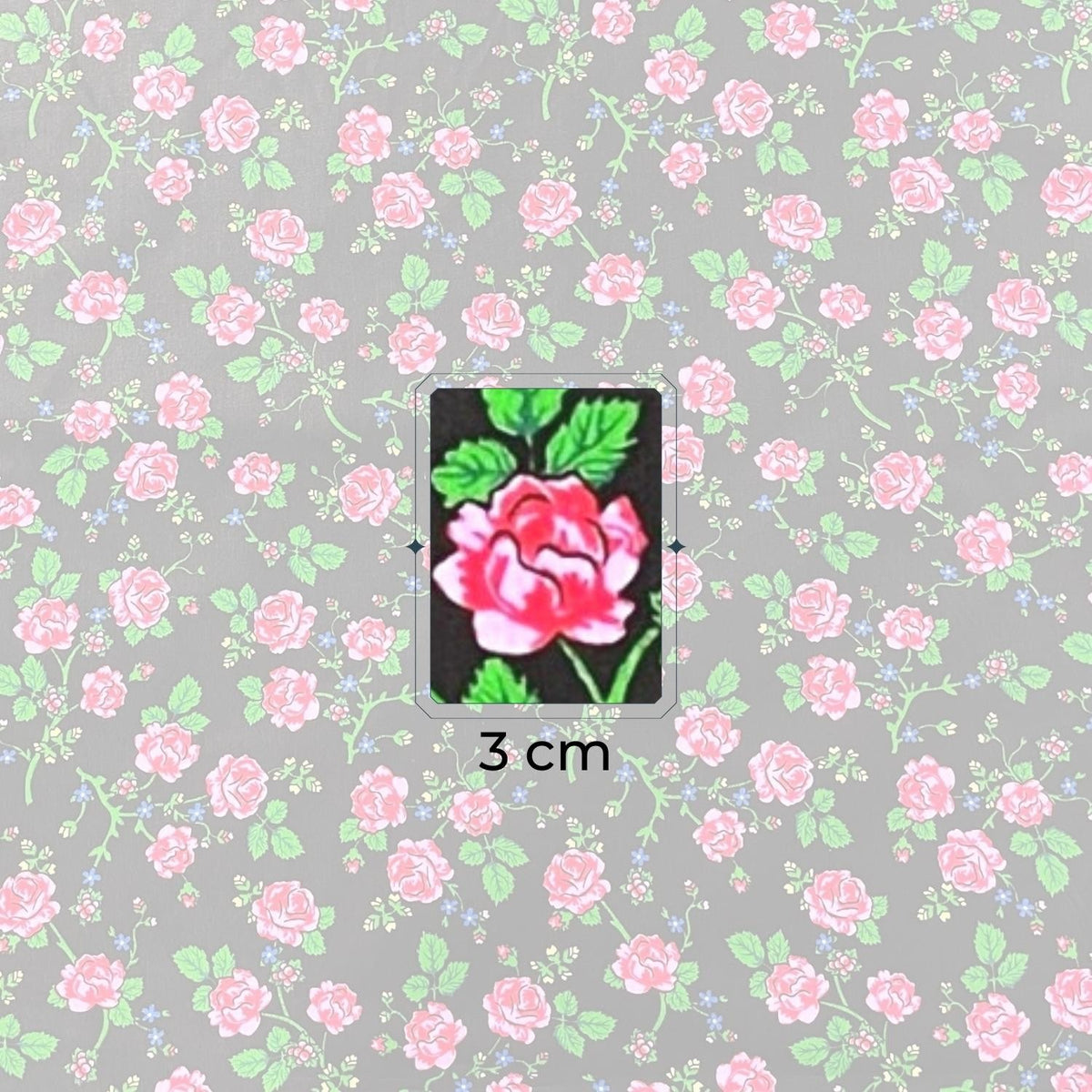 Cotton Fabric - Highland Flowers Black II