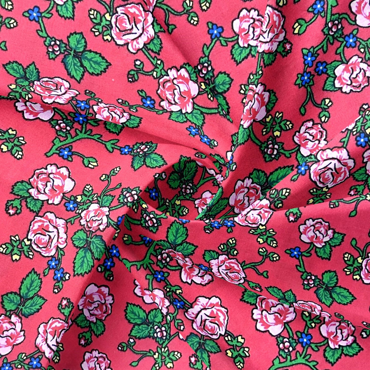 Cotton Fabric - Highland Flowers Red II
