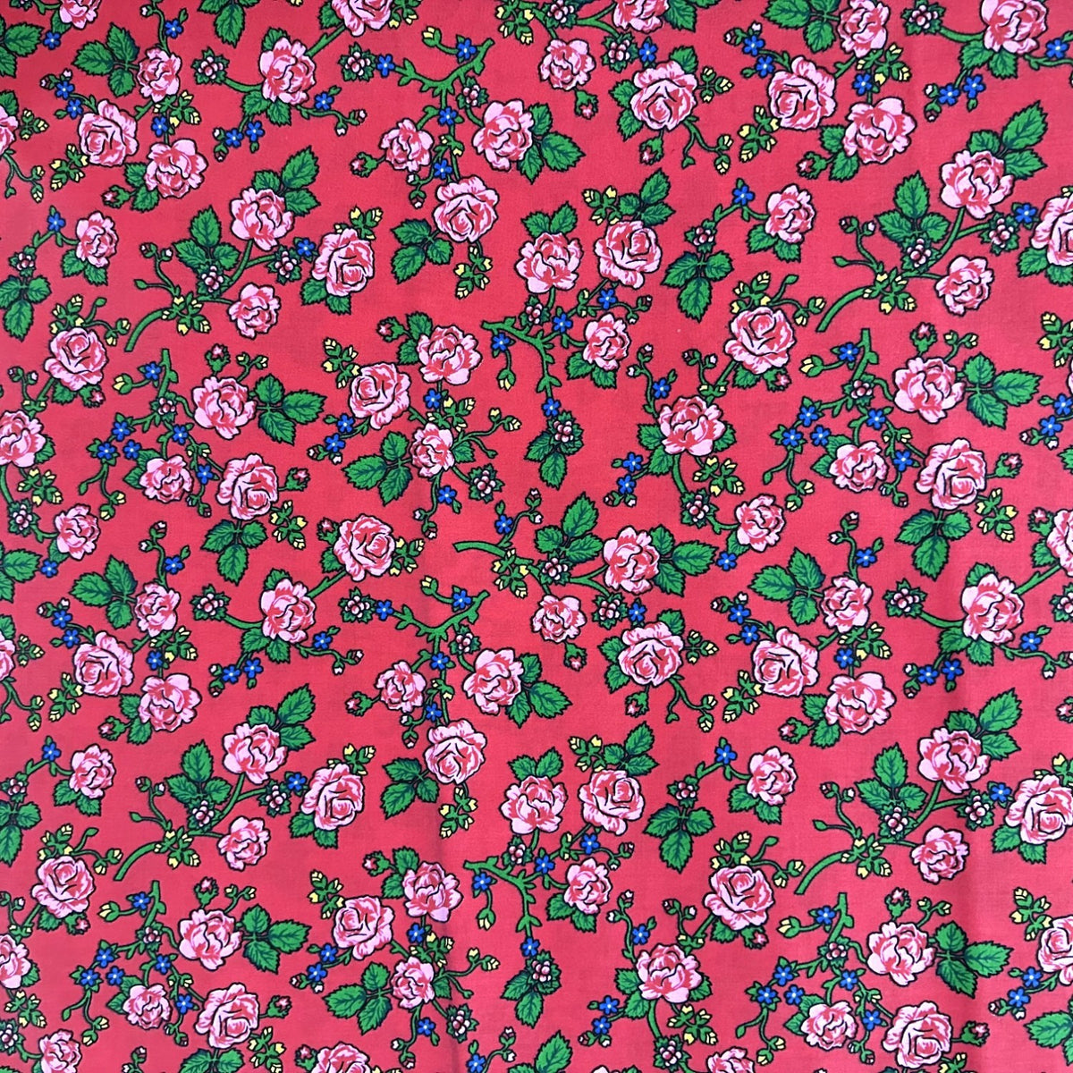 Cotton Fabric - Highland Flowers Red II