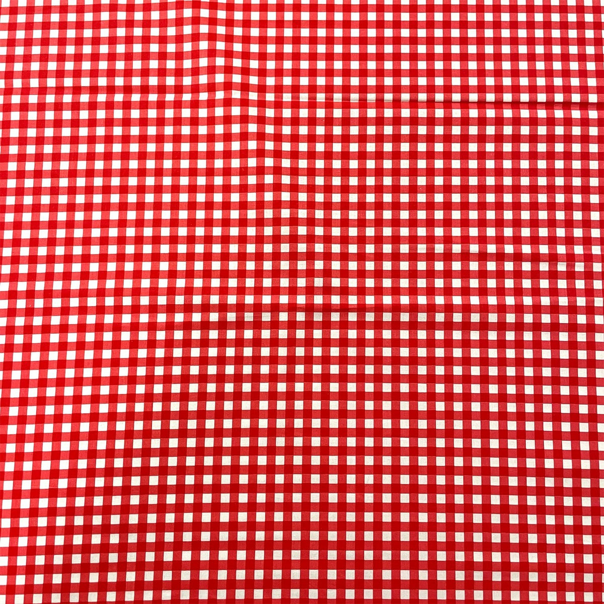 Cotton Fabric - Ikea Grid Red