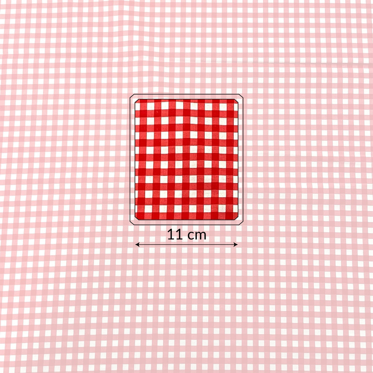 Cotton Fabric - Ikea Grid Red