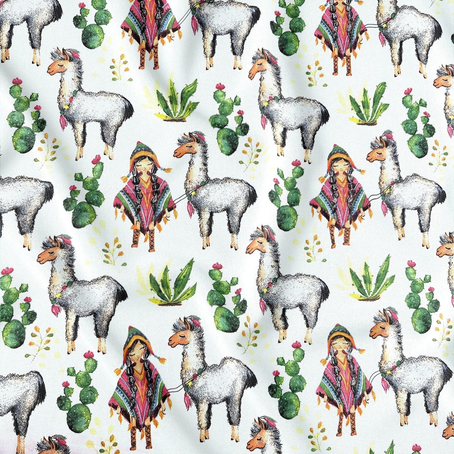 Cotton Fabric - Mexican Alpaca