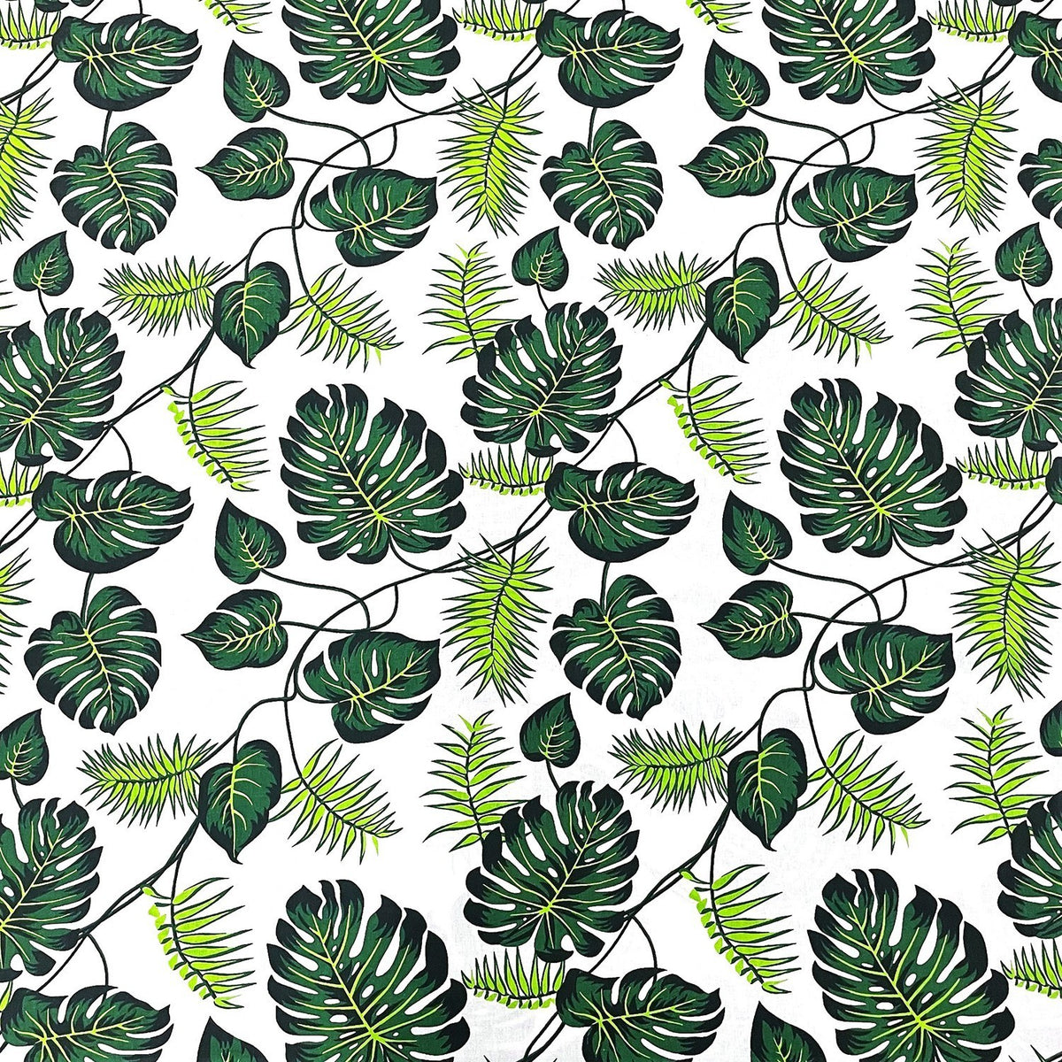 Cotton Fabric - Mini Monstera Jungle