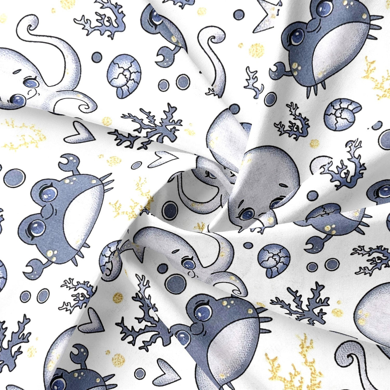 Cotton Fabric - Octopus