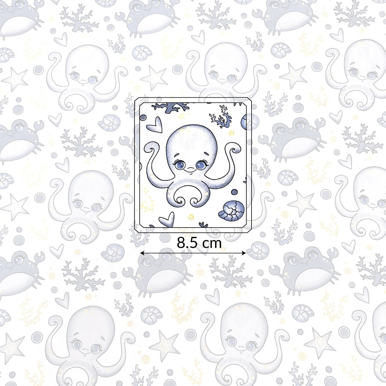 Cotton Fabric - Octopus