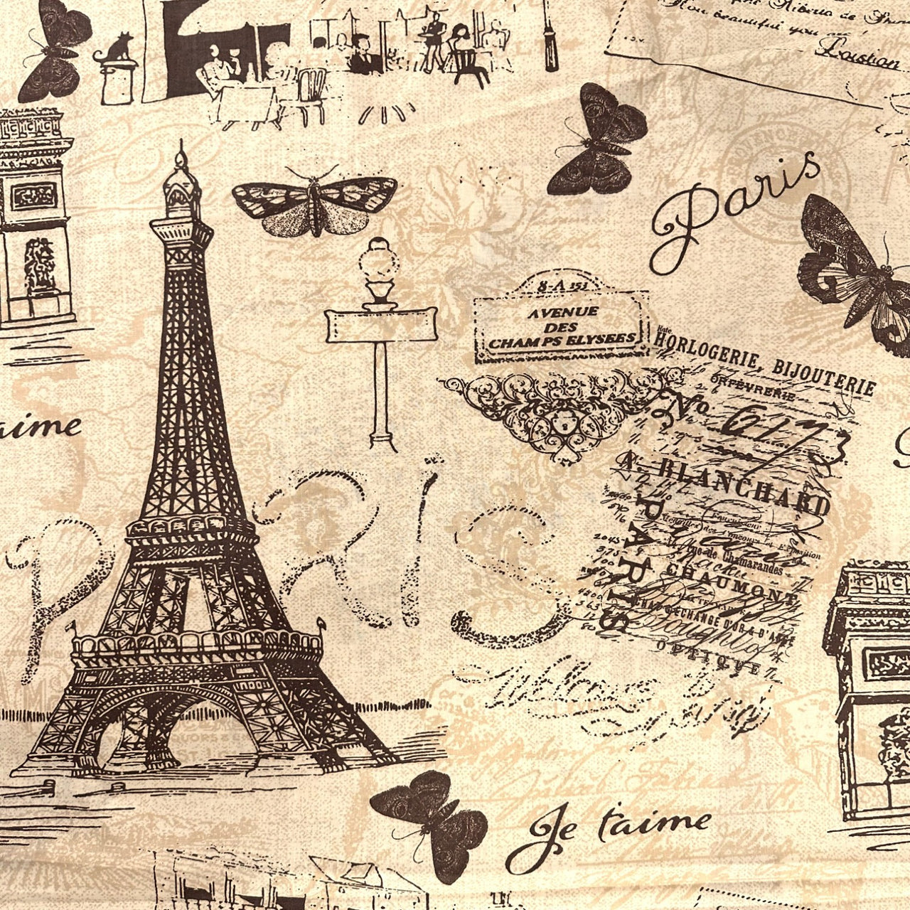 Cotton Fabric - Paris