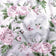 Tissu en coton - Fleurs de pivoine, gris