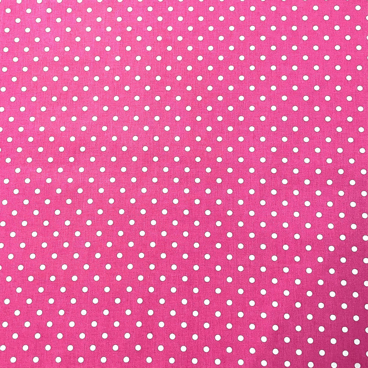 Cotton Fabric - Raspberry Dots 7 mm