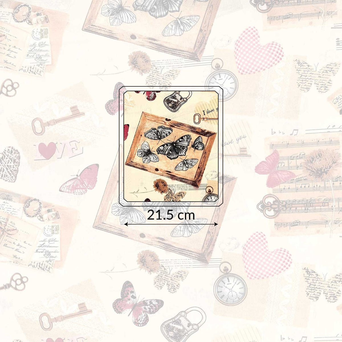 Cotton Fabric - Retro Love