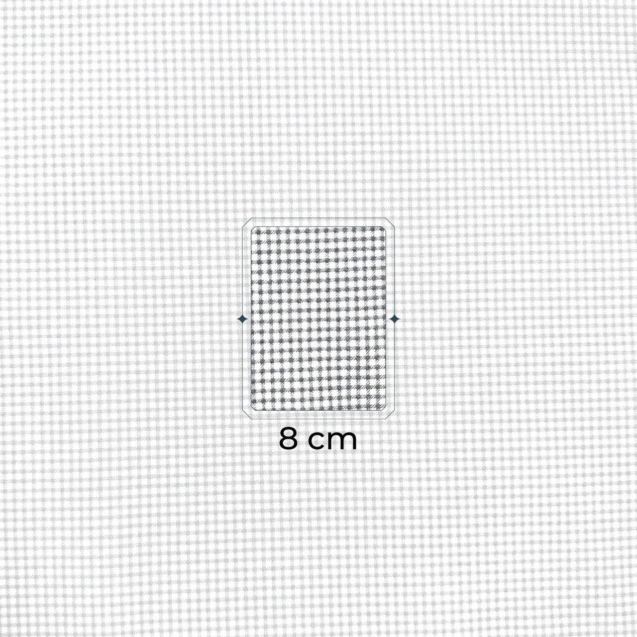 Cotton Fabric - Small Checkered pattern, Gray