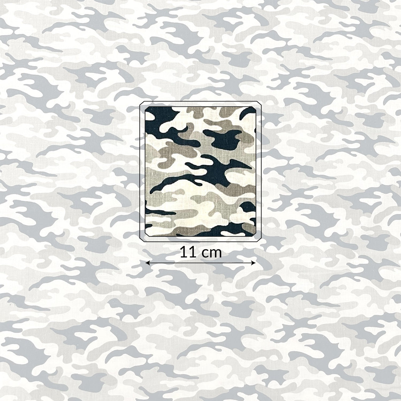 Cotton Fabric - Small Military Olive Camo