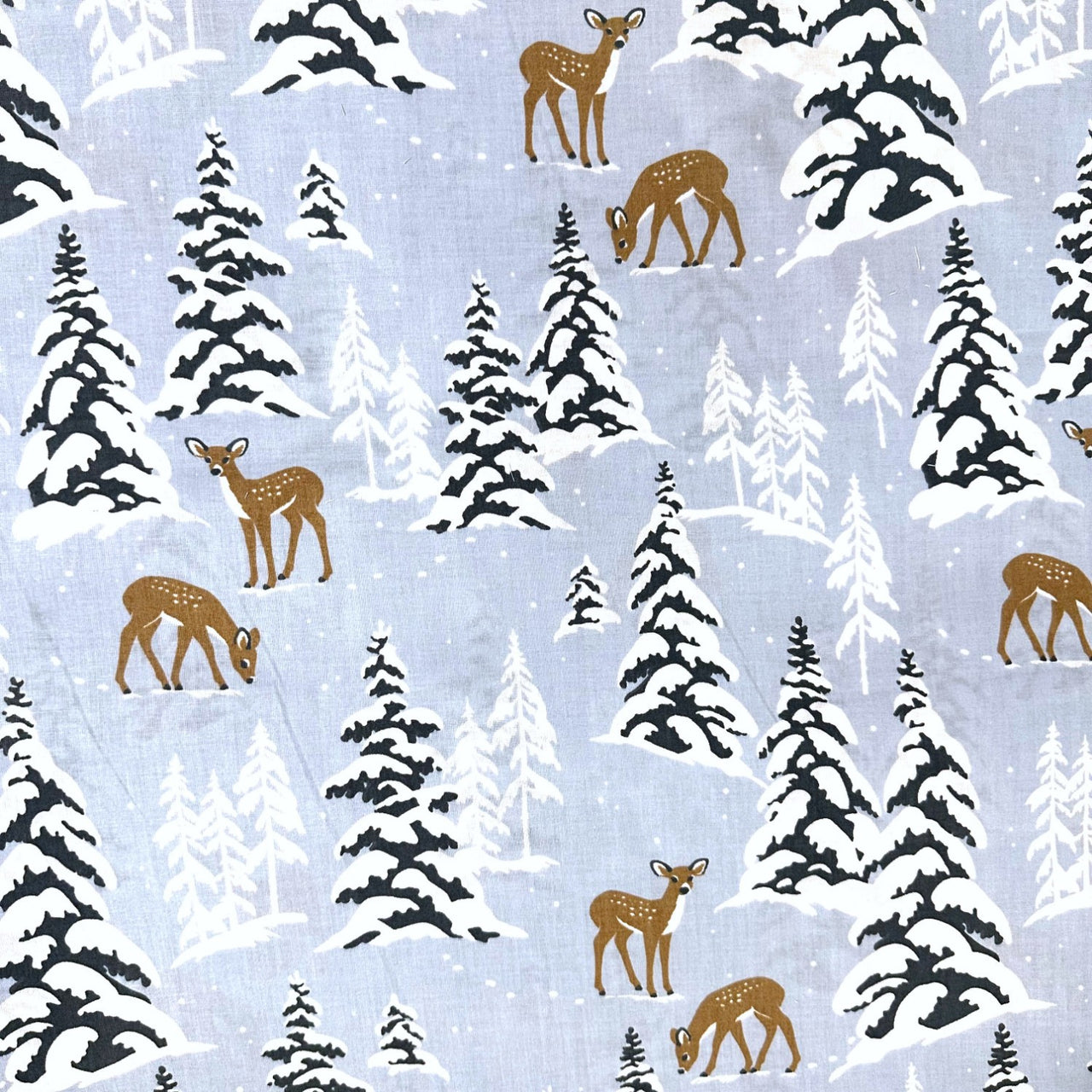 Cotton Fabric - Winter forest
