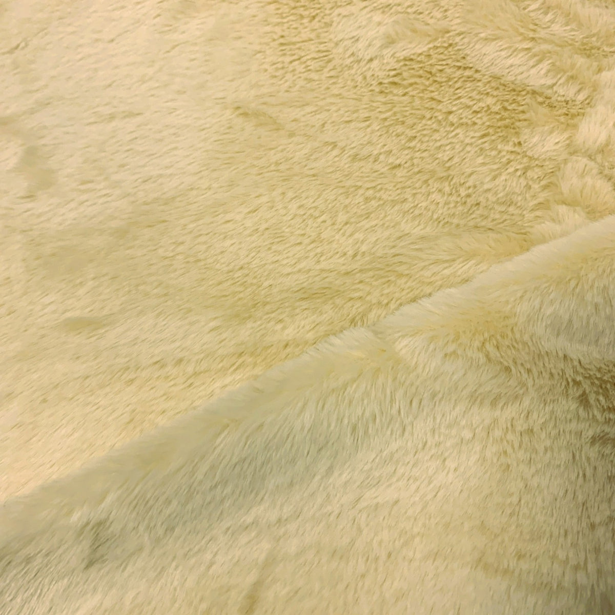 Knitted Bunny Fur Fabric - Beige