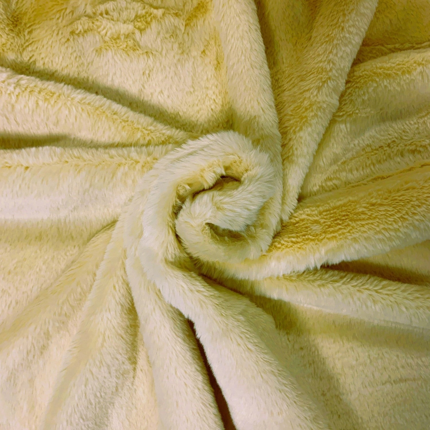 Knitted Bunny Fur Fabric - Beige