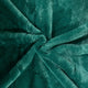 Tissu en fourrure de lapin tricotée - vert bouteille