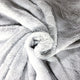 Tissu en fourrure de lapin tricotée - argent