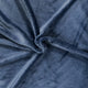 Fausse fourrure à poil court - gris-bleu