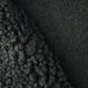 Tissu en laine de mouton tricotée - noir