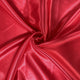 Tissu satin - rouge
