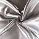 Tissu satin - argent