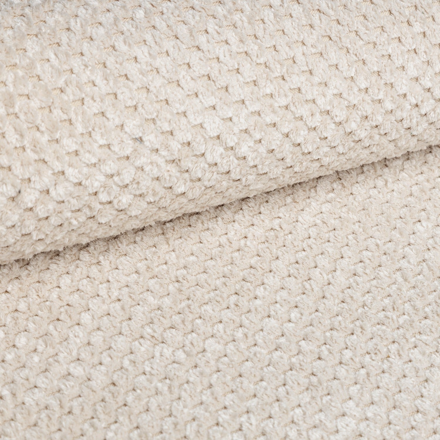 Upholstery Fabric DOT I Velour - Ecru