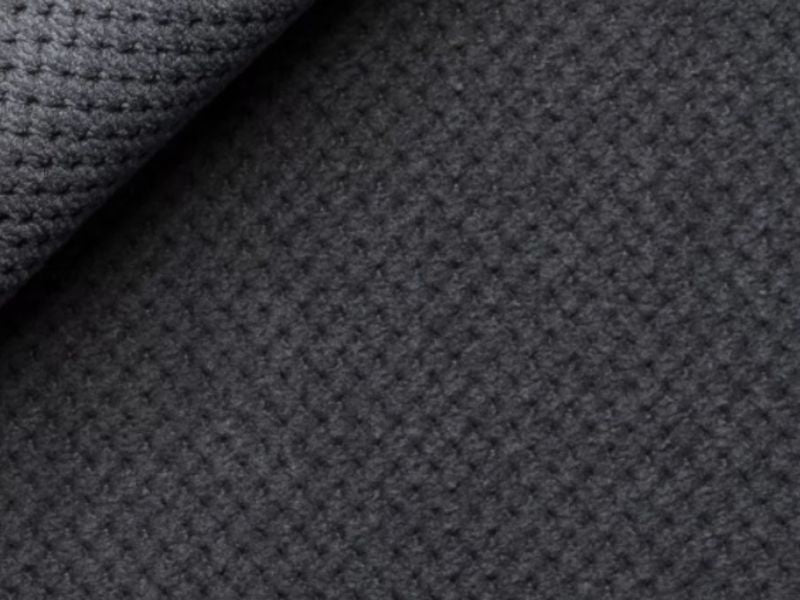 Upholstery Fabric DOT Velour - Dark Grey