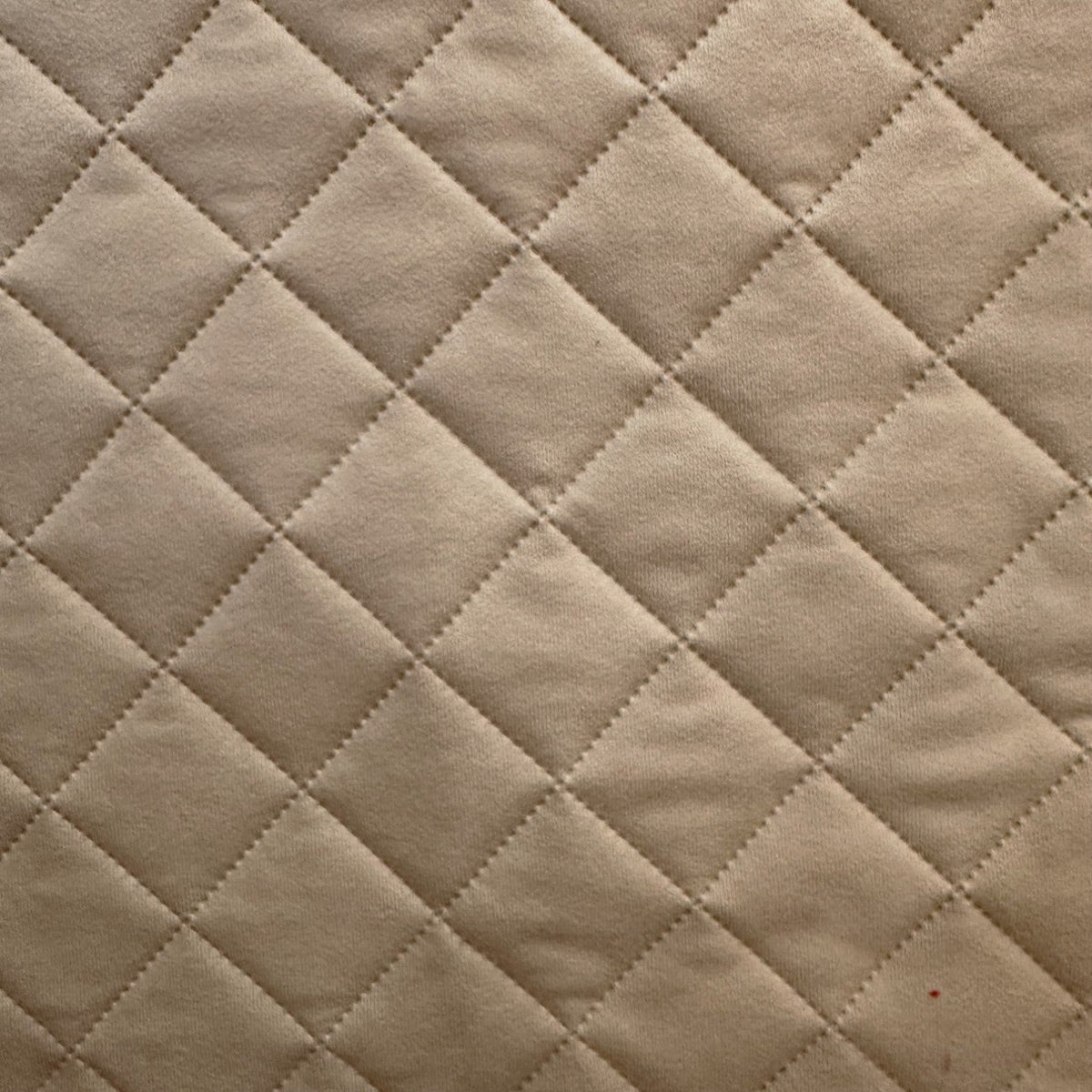 Upholstery Fabric Quilted Microfiber Diamond 5x5 - Beige