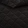 Tissu d’ameublement matelassé en microfibre motif losange 5x5 - noir
