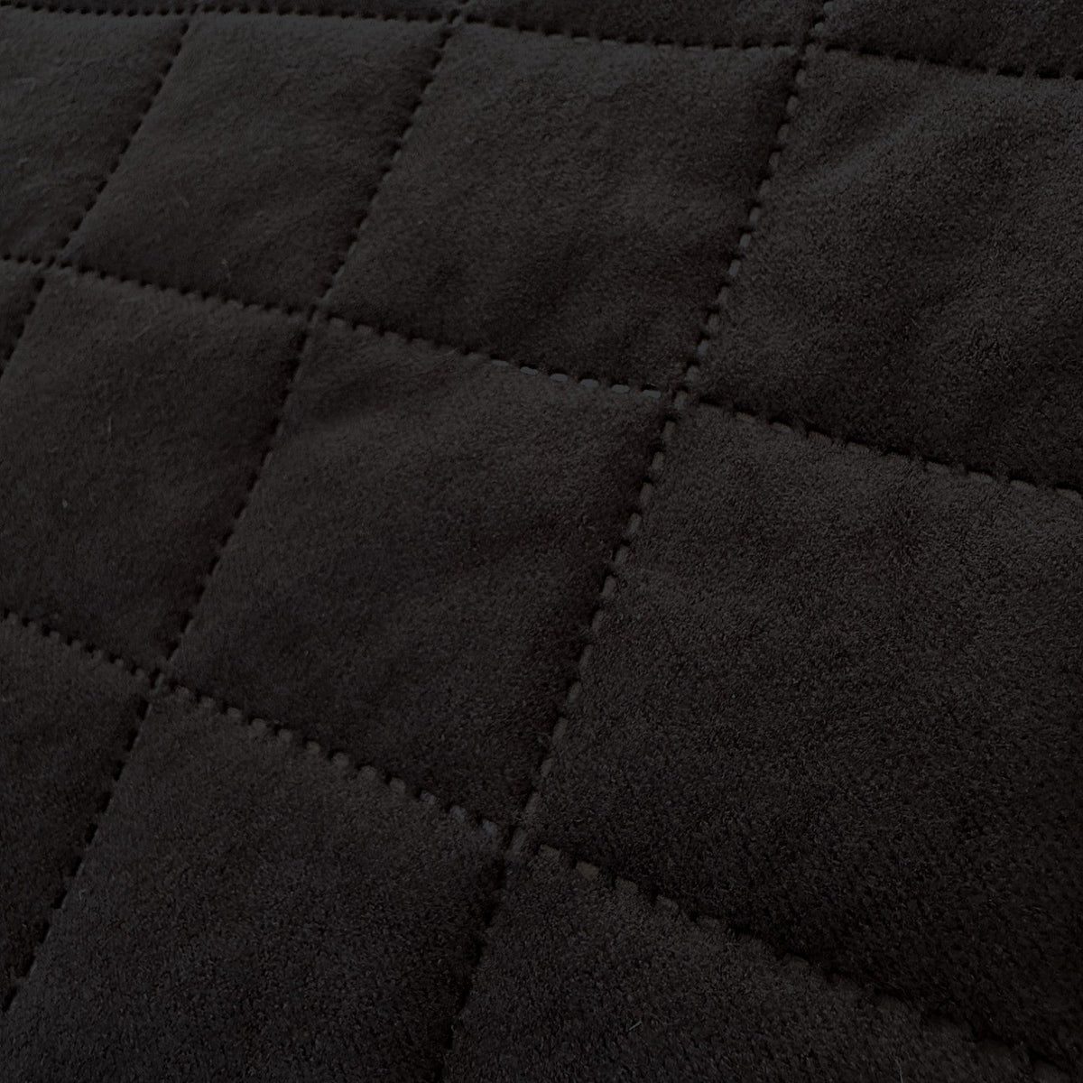 Upholstery Fabric Quilted Microfiber Diamond 5x5 - Black