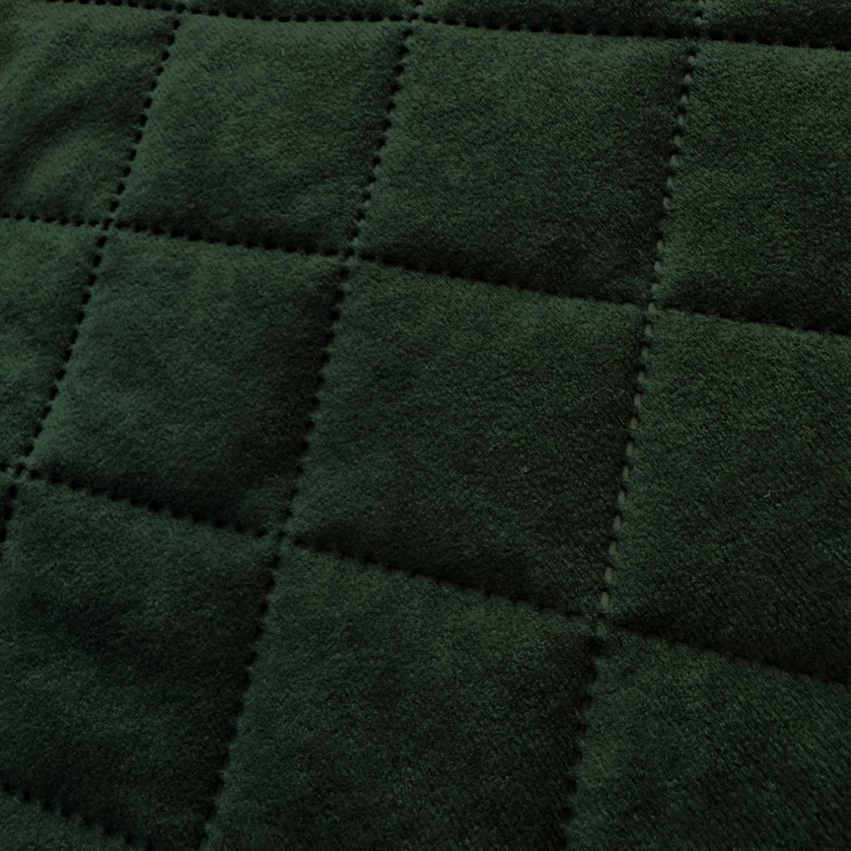 Upholstery Fabric Quilted Microfiber Diamond 5x5 - Bottle green