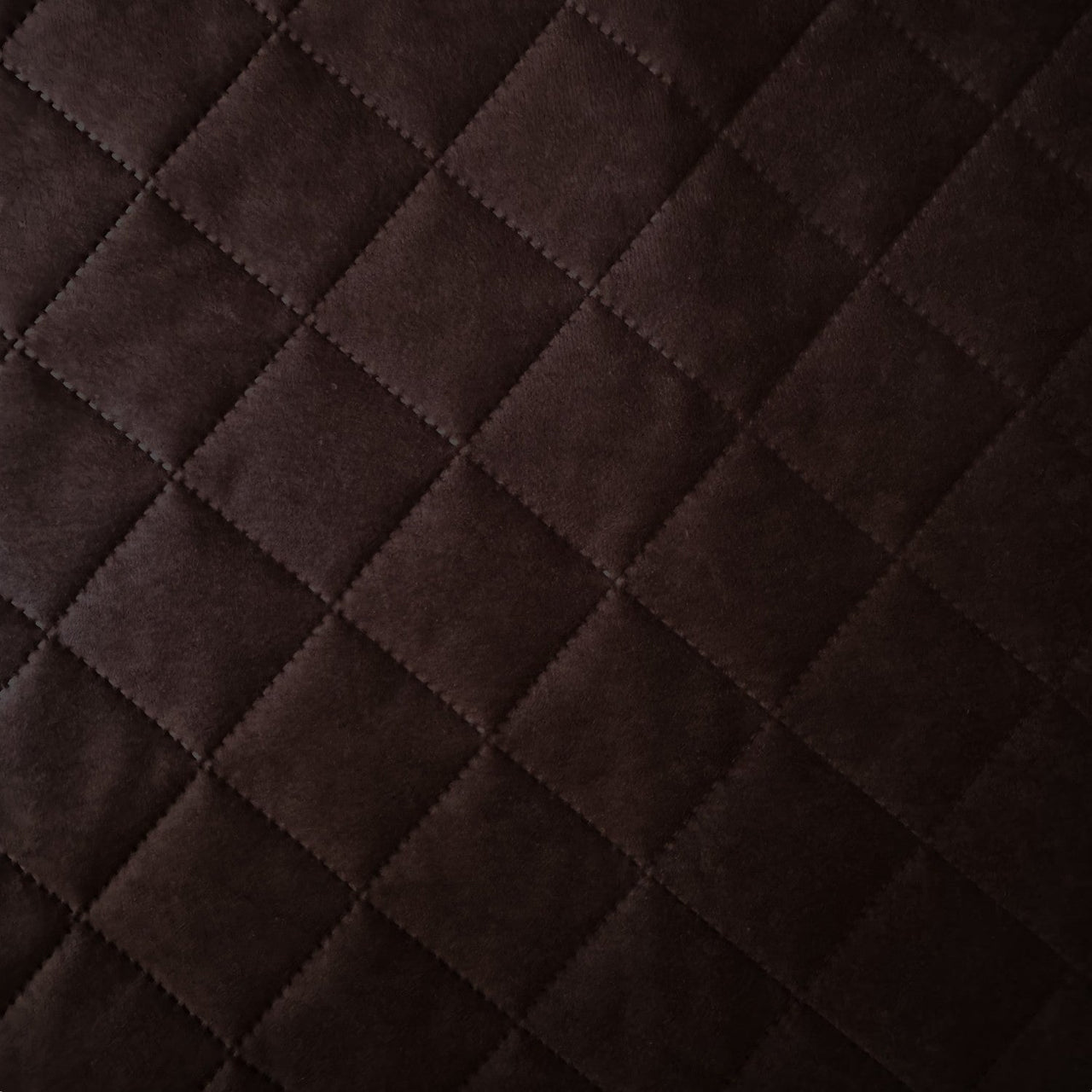 Upholstery Fabric Quilted Microfiber Diamond 5x5 - Brown