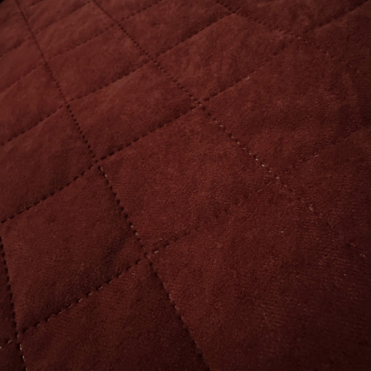 Upholstery Fabric Quilted Microfiber Diamond 5x5 - Burgundy