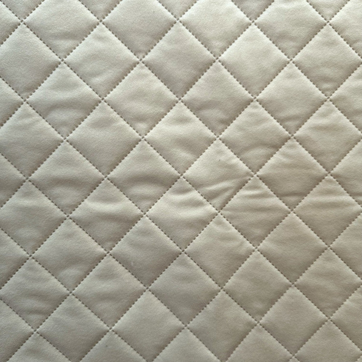 Upholstery Fabric Quilted Microfiber Diamond 5x5 - Ivory