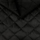 Tissu d’ameublement velours matelassé motif losange 5x5 - noir