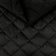 Tissu d’ameublement velours matelassé motif losange 5x5 - noir