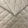 Tissu d’ameublement velours matelassé motif losange 5x5 - crème