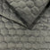 Tissu d’ameublement velours matelassé hexagone - anthracite