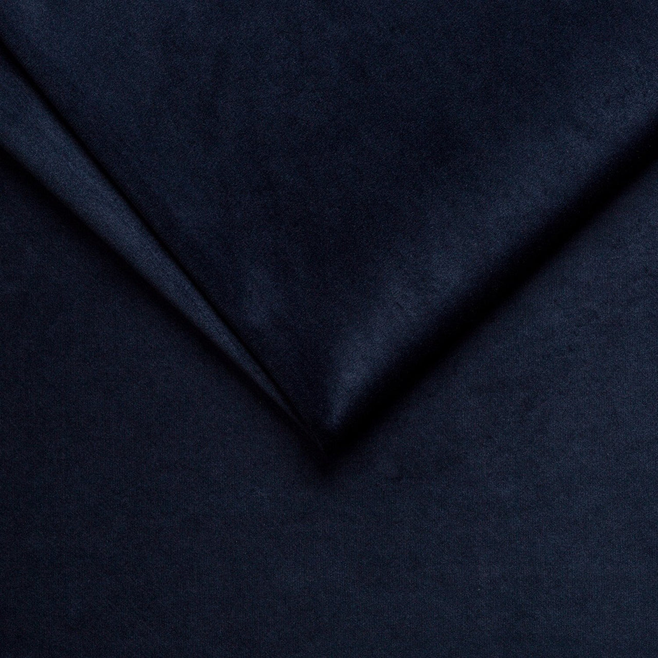 Upholstery Fabric RIVIERA Velour - Dark Navy Blue