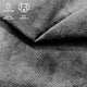 Tissu d’ameublement TERRA velours - gris foncé